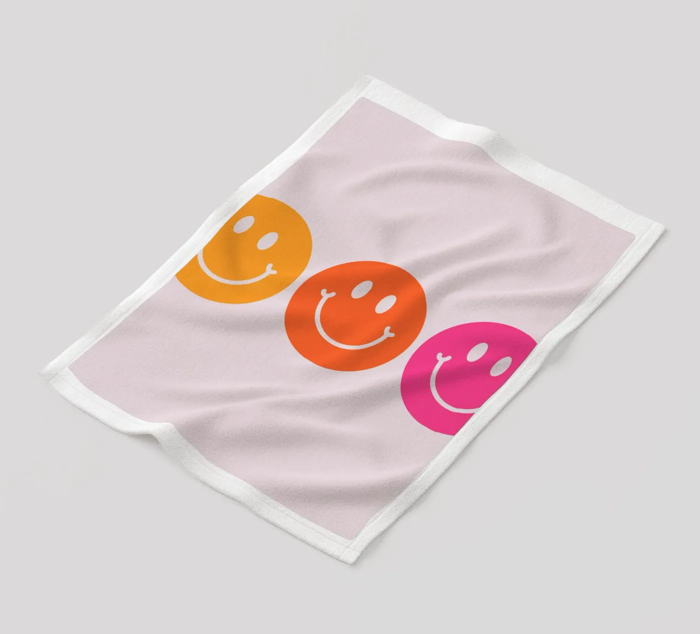 Smiley fleecedeken van CSK DESIGN