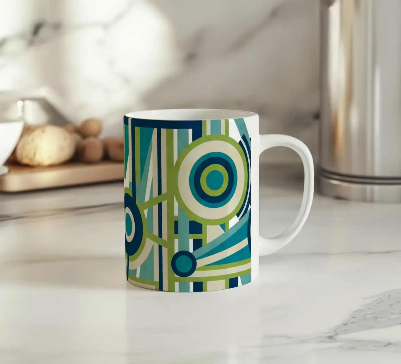Disjointed ceramic mug by shellybremmer