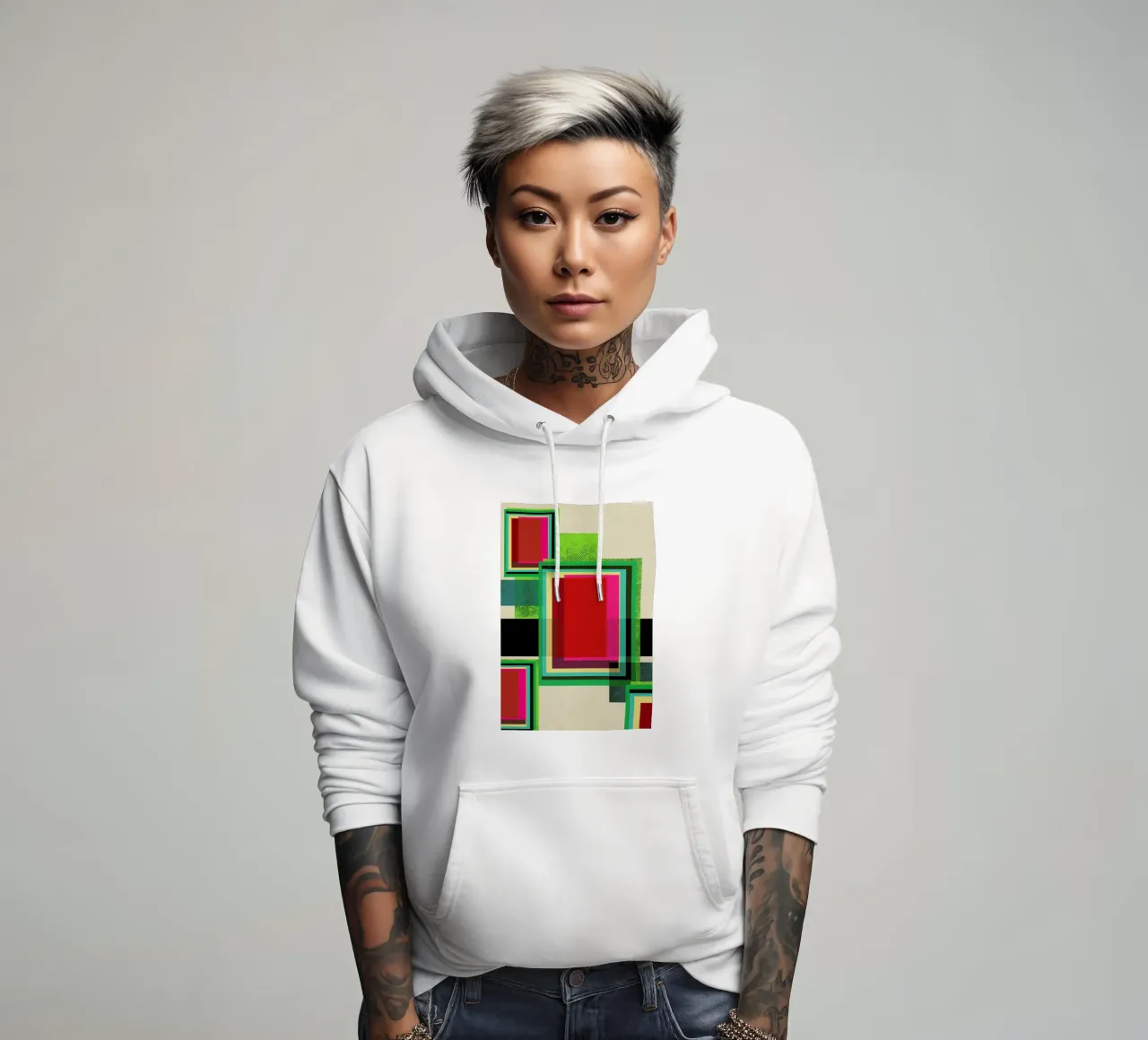 Luminous Merge felpa con cappuccio da Rocket68