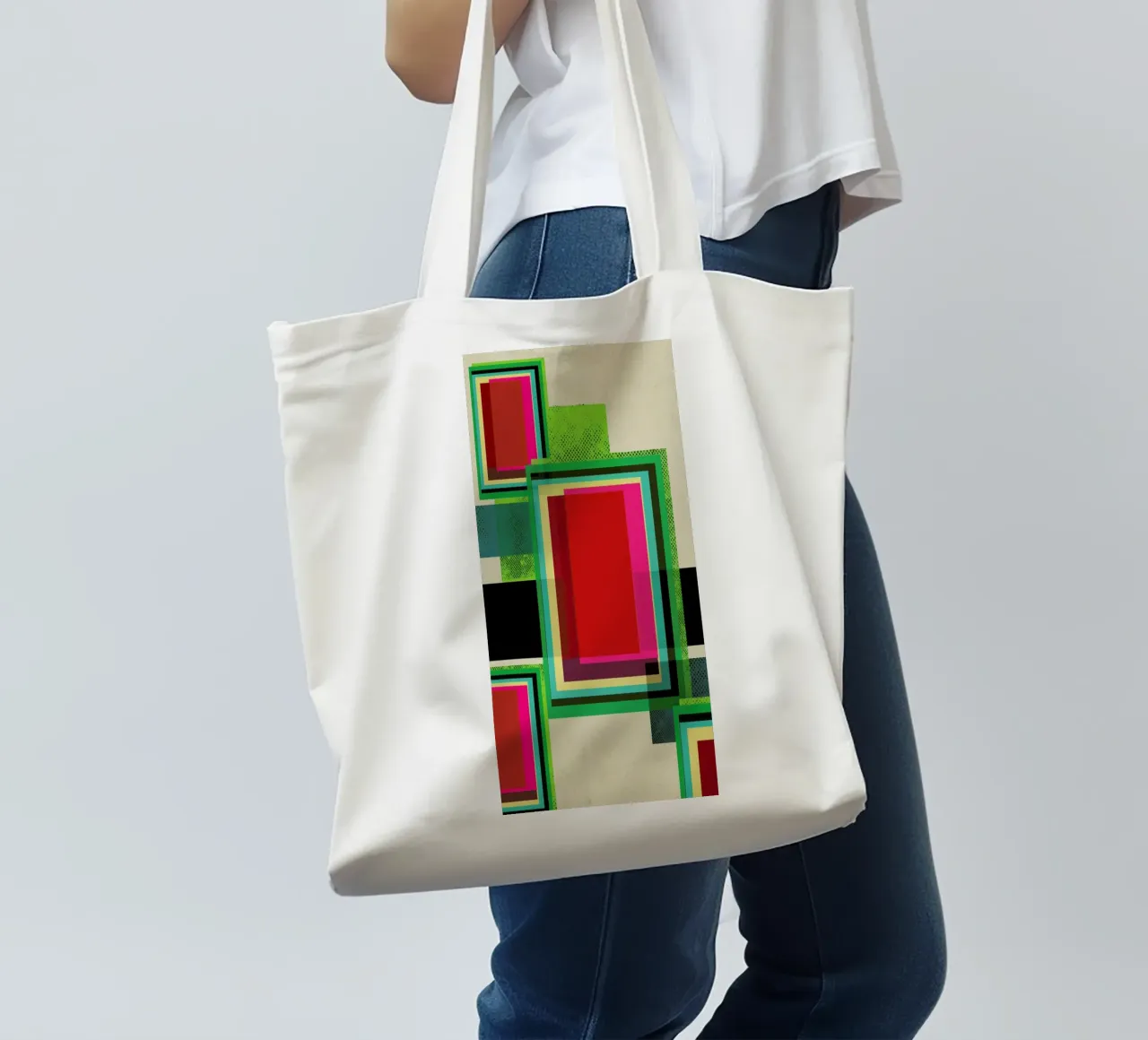 Luminous Merge borsa in juta da Rocket68