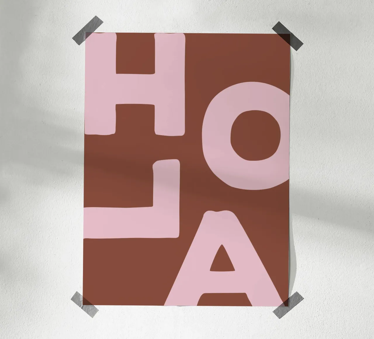 Hola poster by we line studio - art