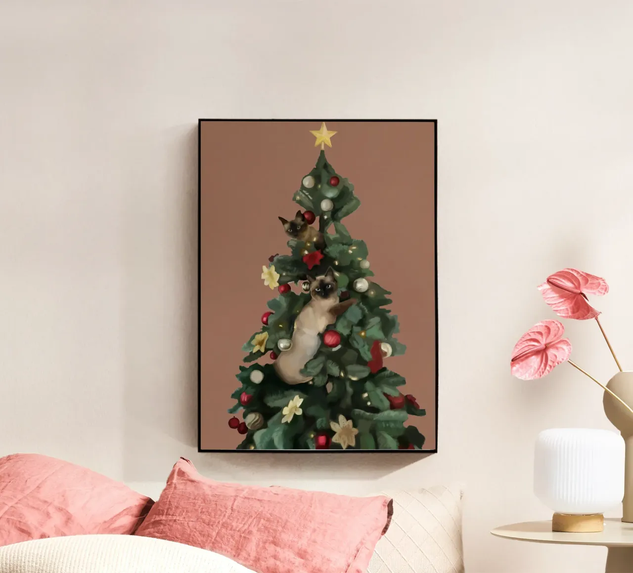 Feline Festivities plexiglass da Verse