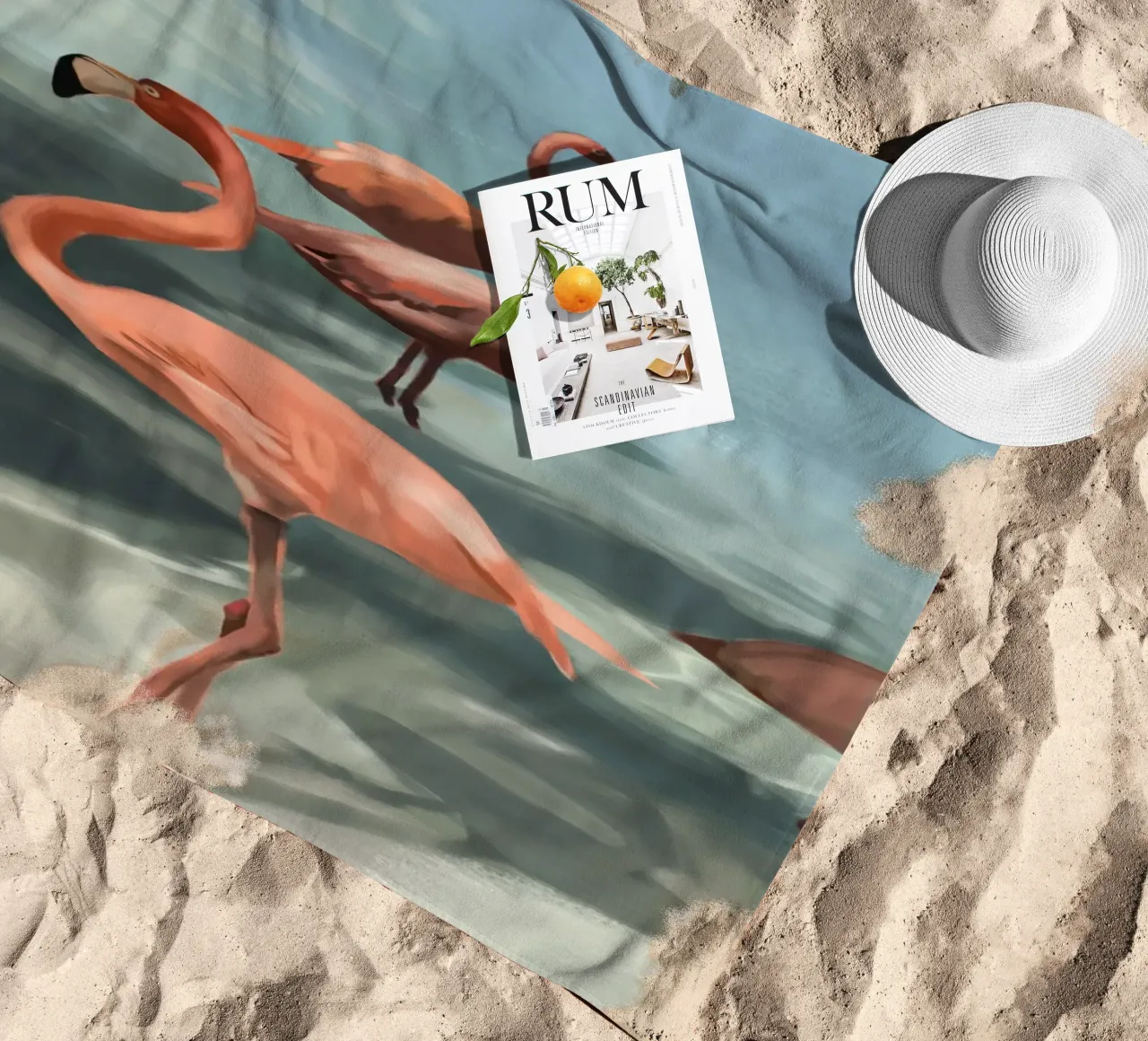 Flamingos telo mare da Verse