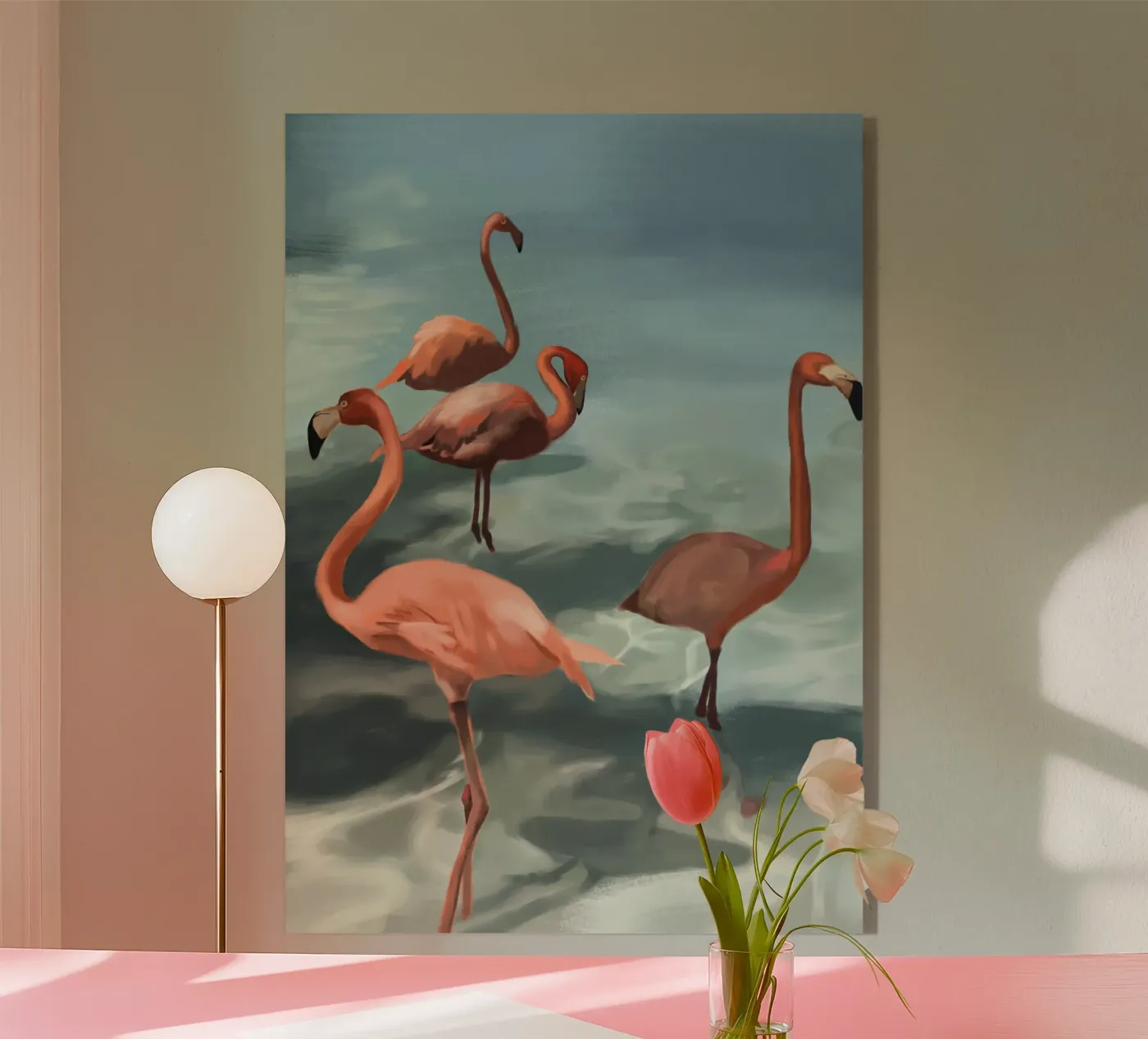 Flamingos plexiglass da Verse