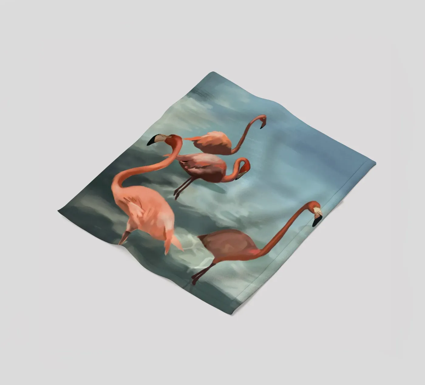 Flamingos Fleecedecke von Verse
