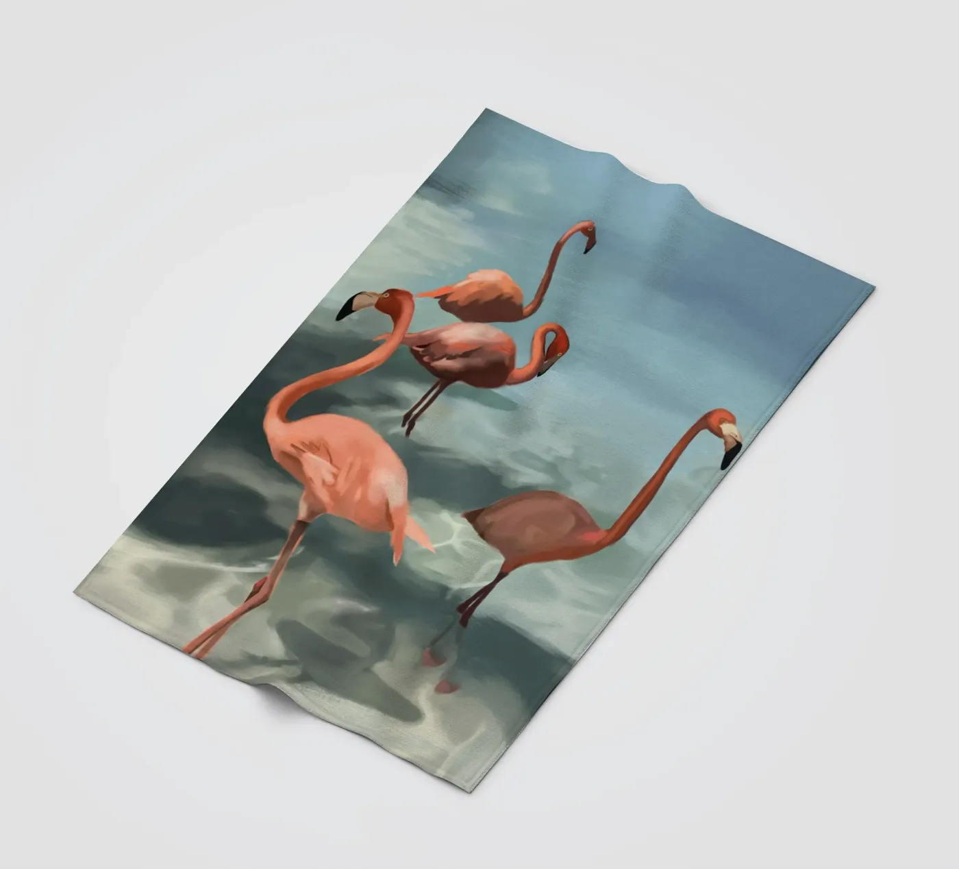 Flamingos Fleecedecke von Verse