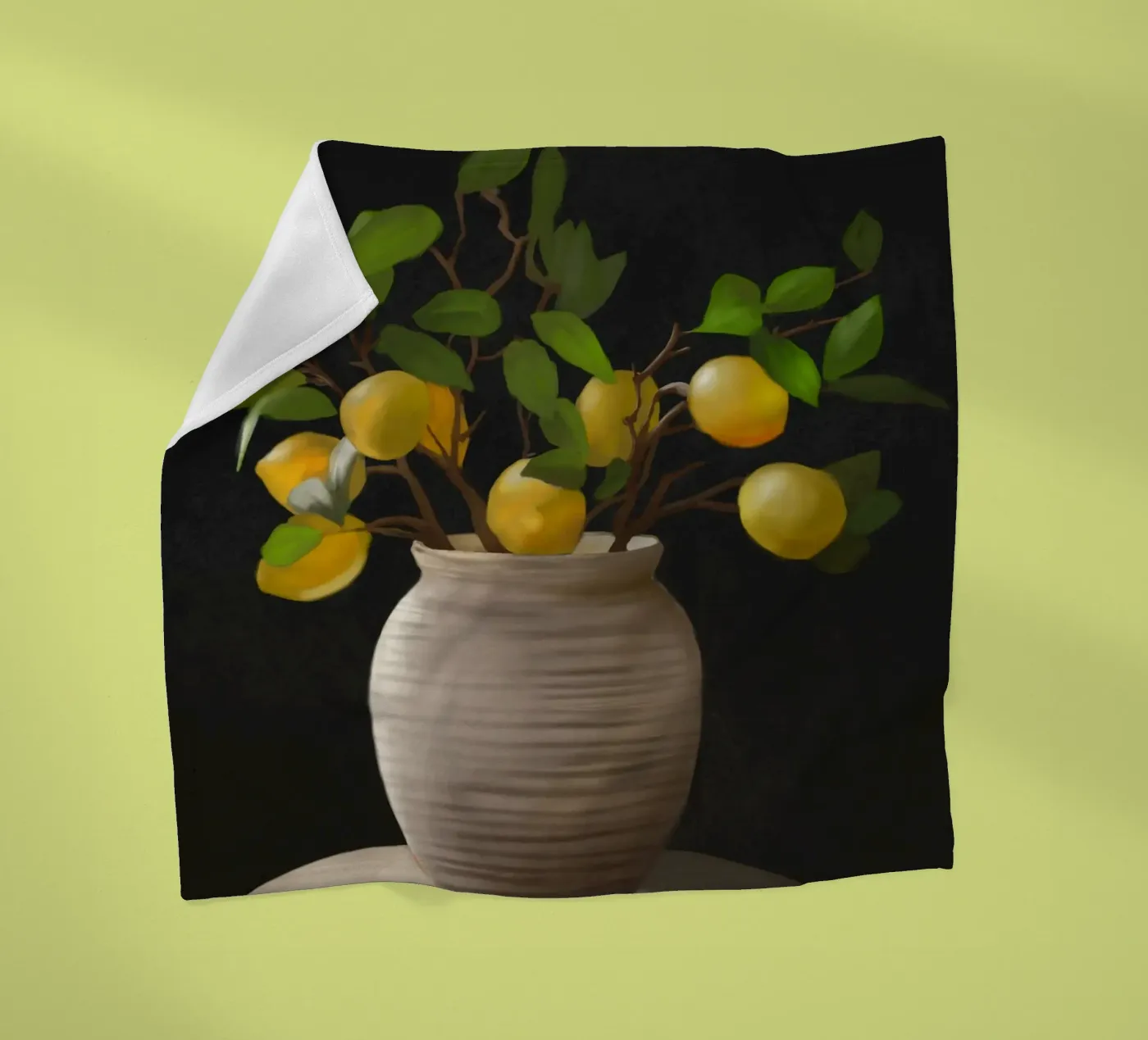 Lemons fleecedeken van Verse