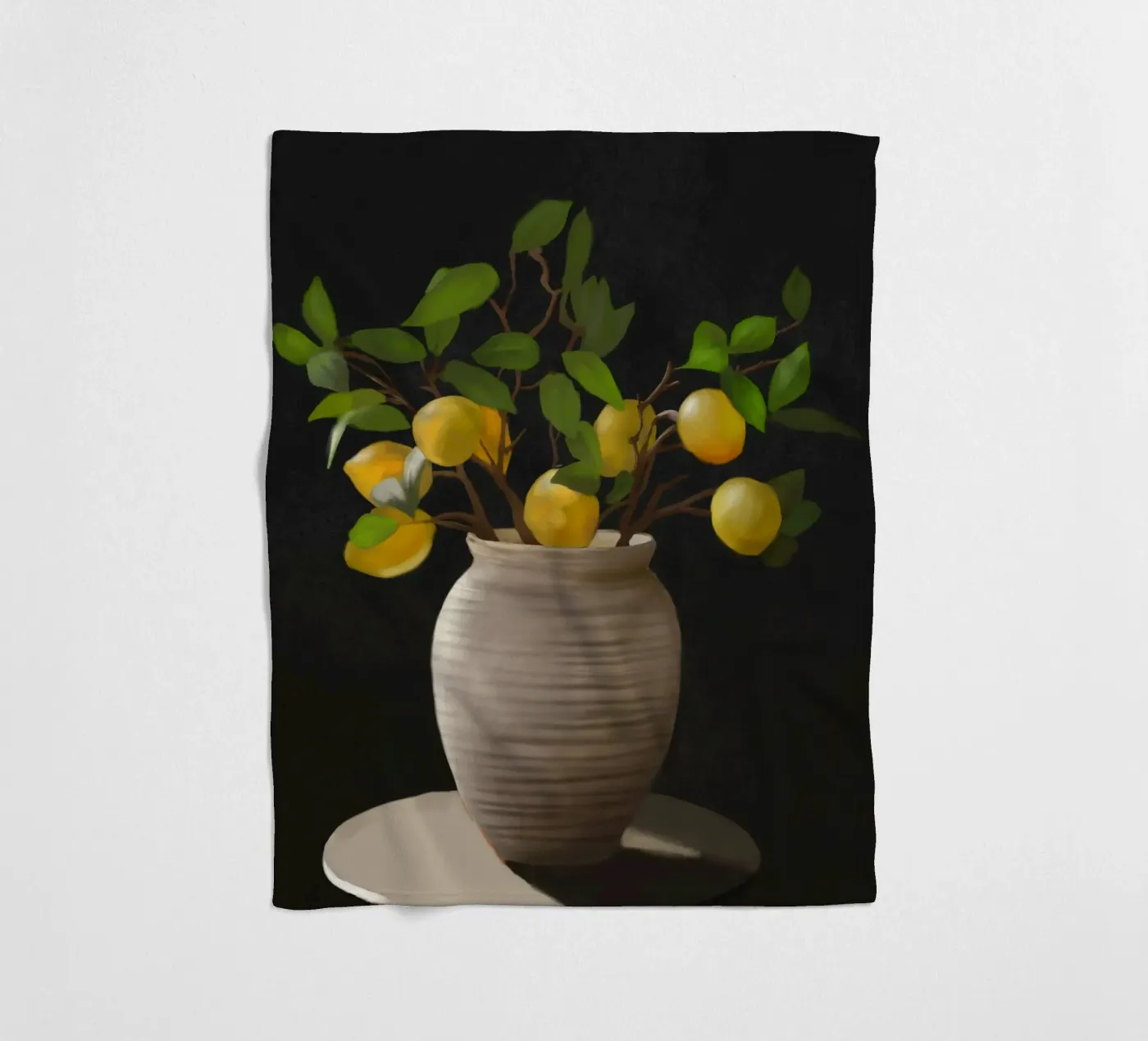 Lemons fleecedeken van Verse