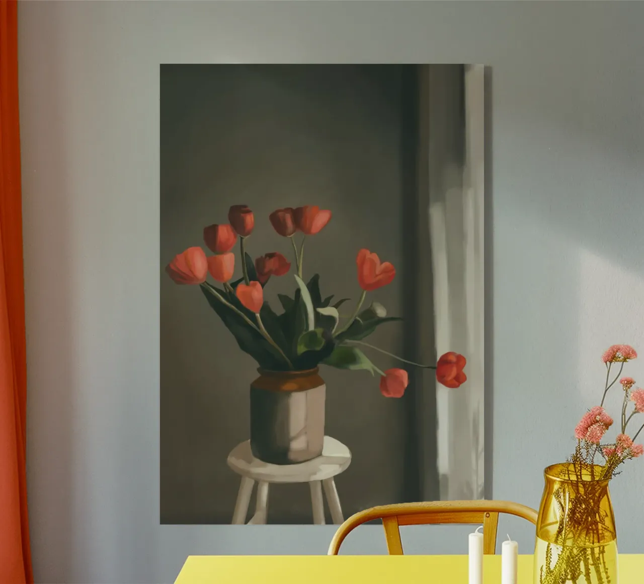 Red Tulips plexiglass da Verse