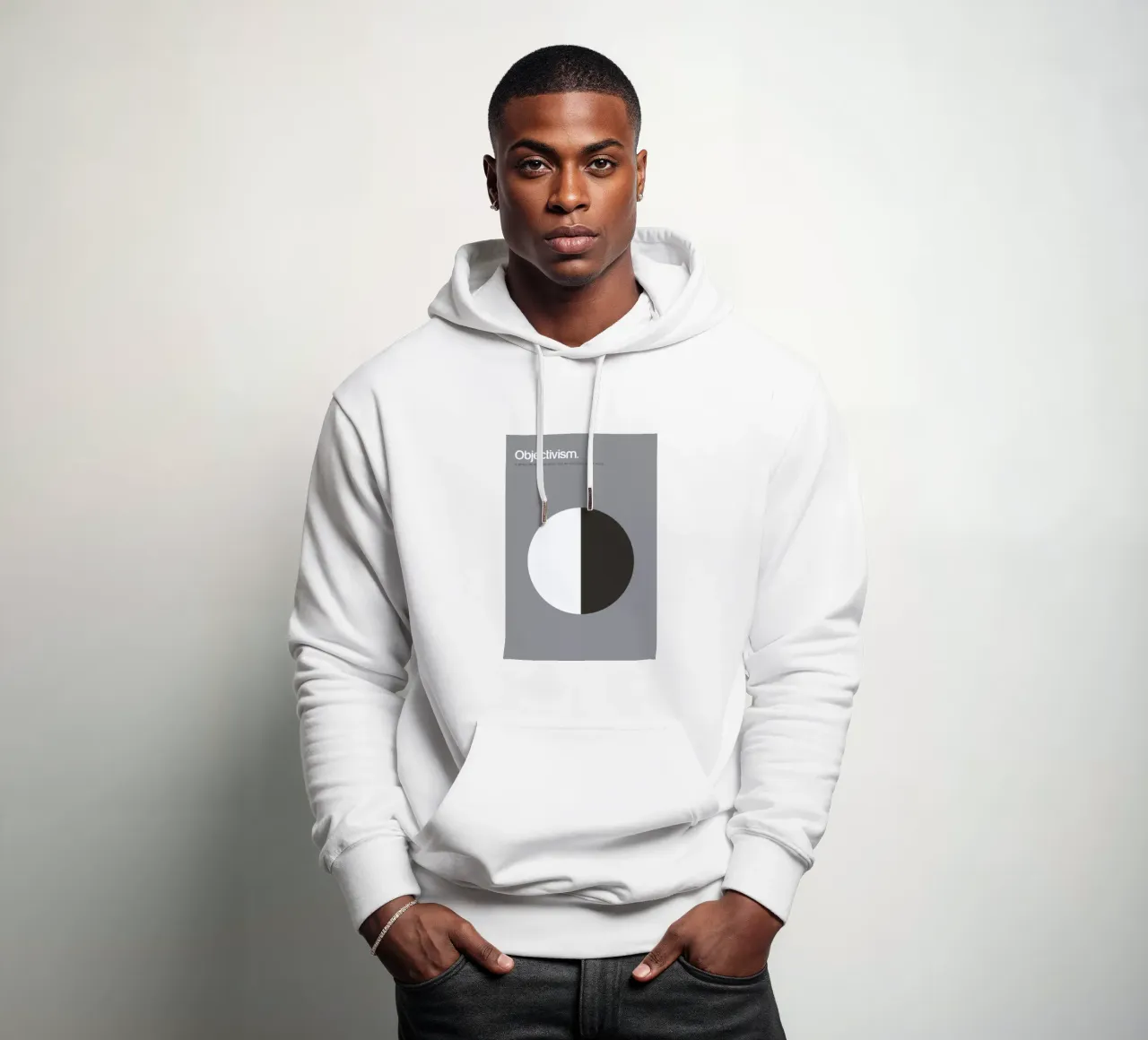 Objectivism felpa con cappuccio da Genís Carreras