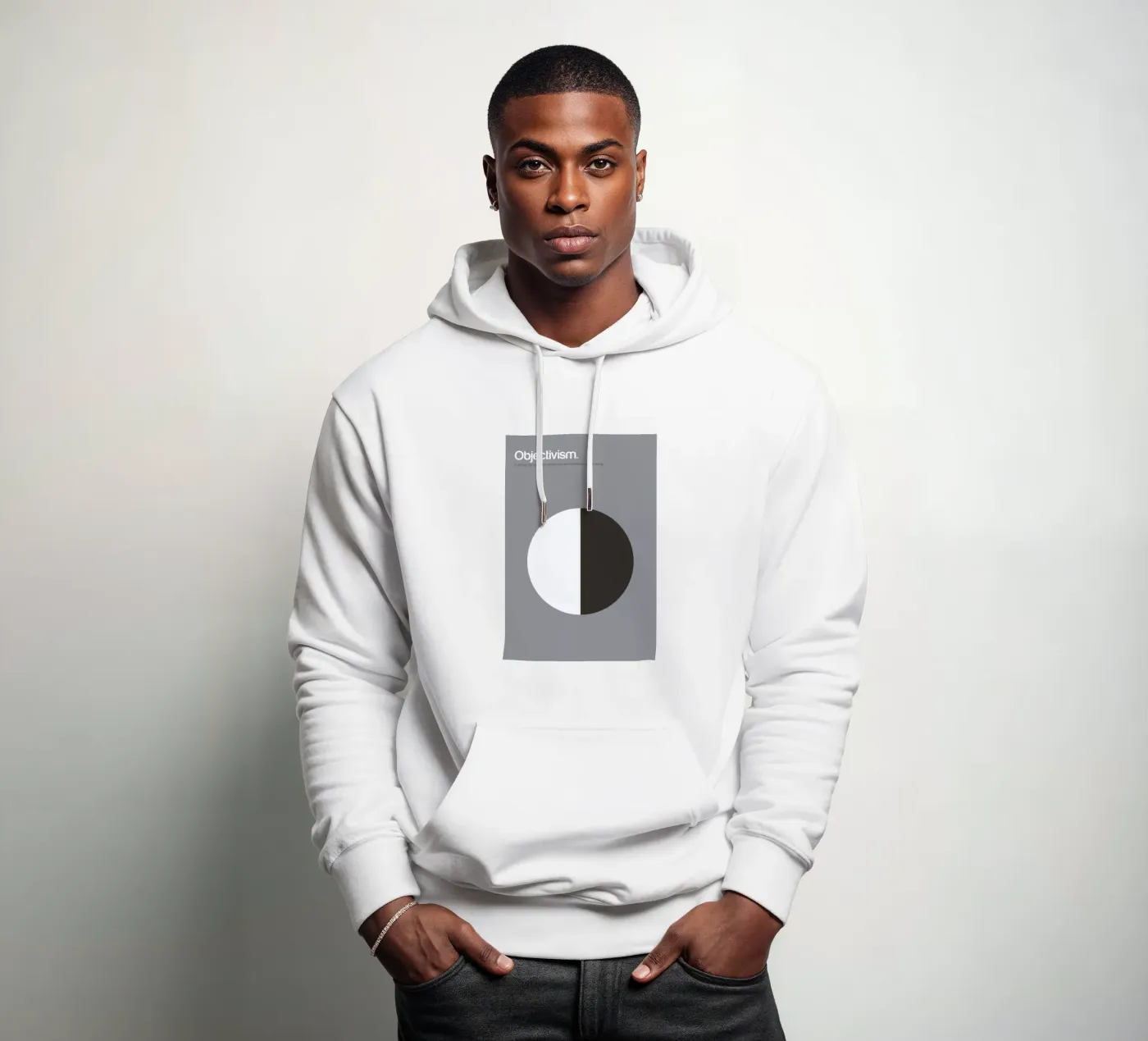 Objectivism felpa con cappuccio da Genís Carreras