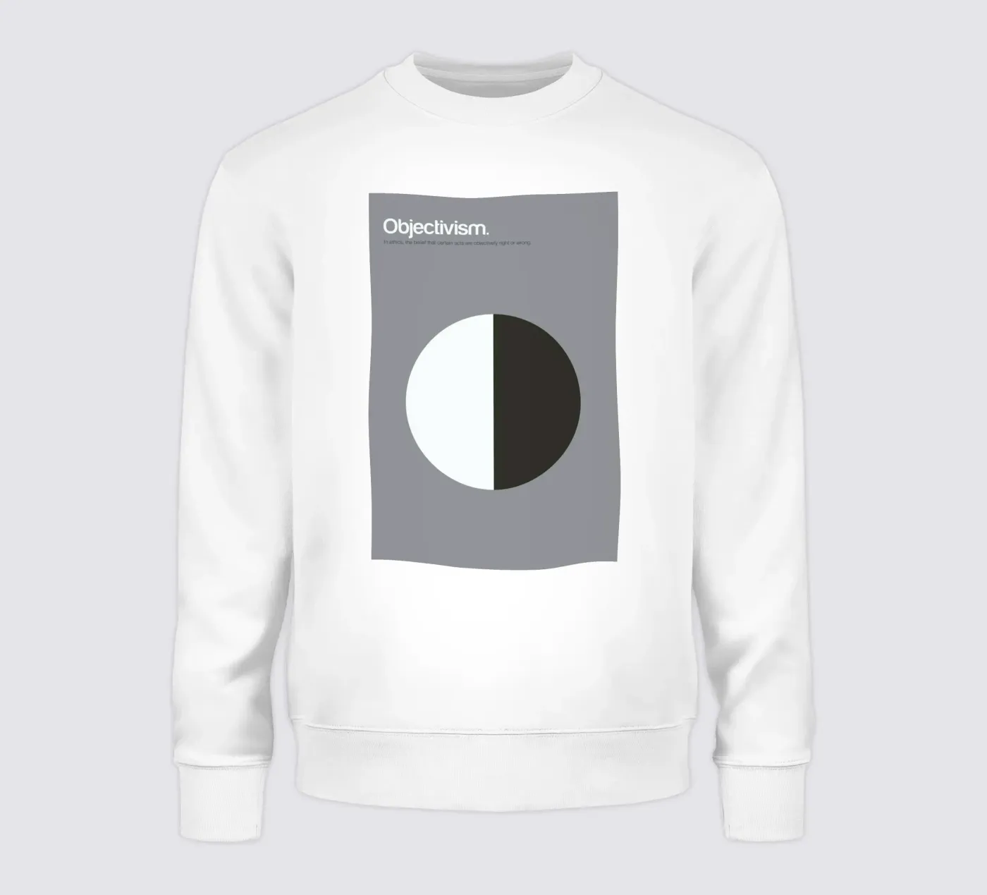 Objectivism sweatshirt by Genís Carreras