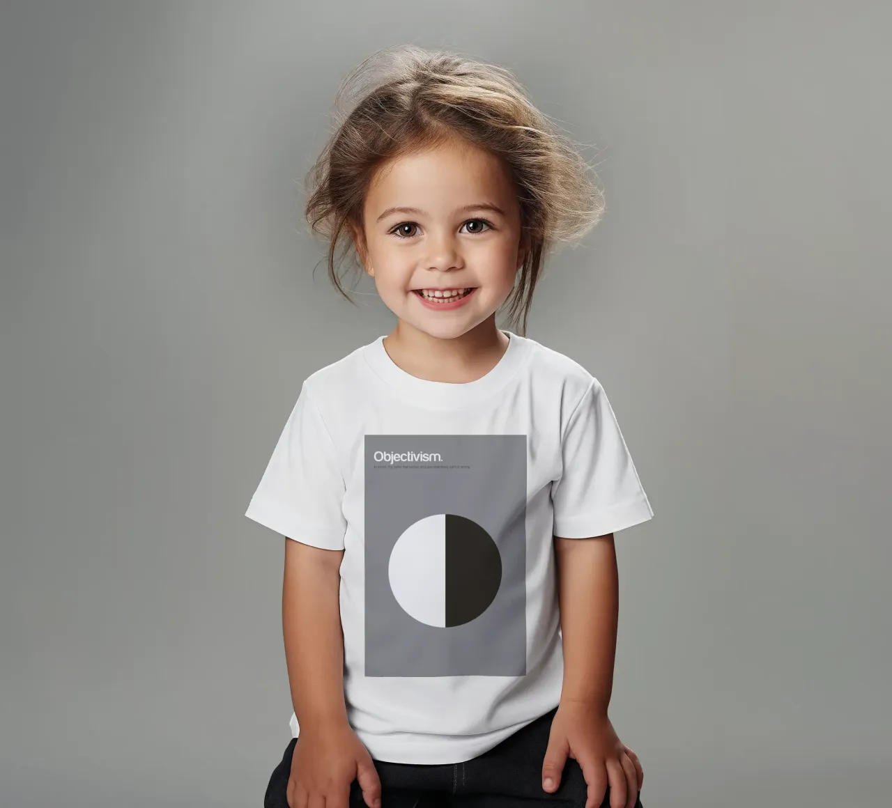 Objectivism kinder t-shirt van Genís Carreras