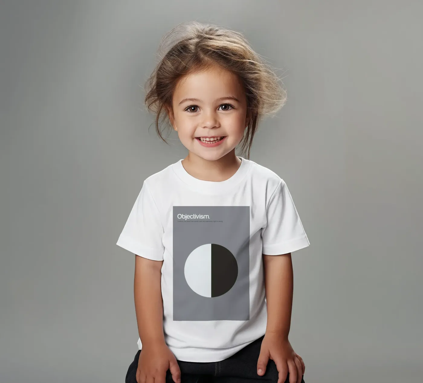 Objectivism Kinder T-Shirt von Genís Carreras