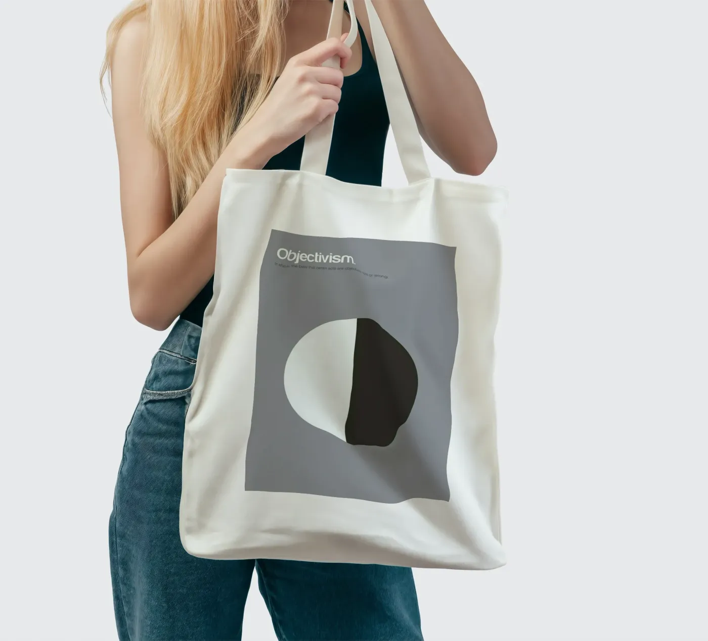 Objectivism tote bag by Genís Carreras
