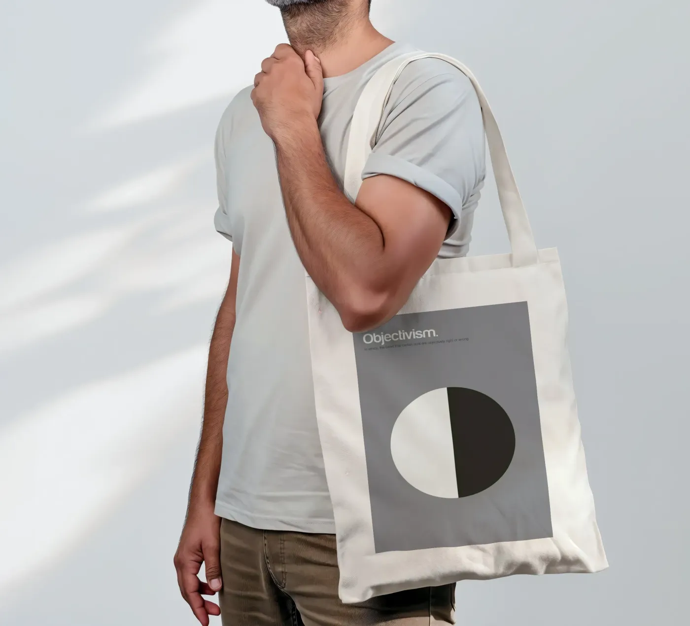 Objectivism tote bag by Genís Carreras