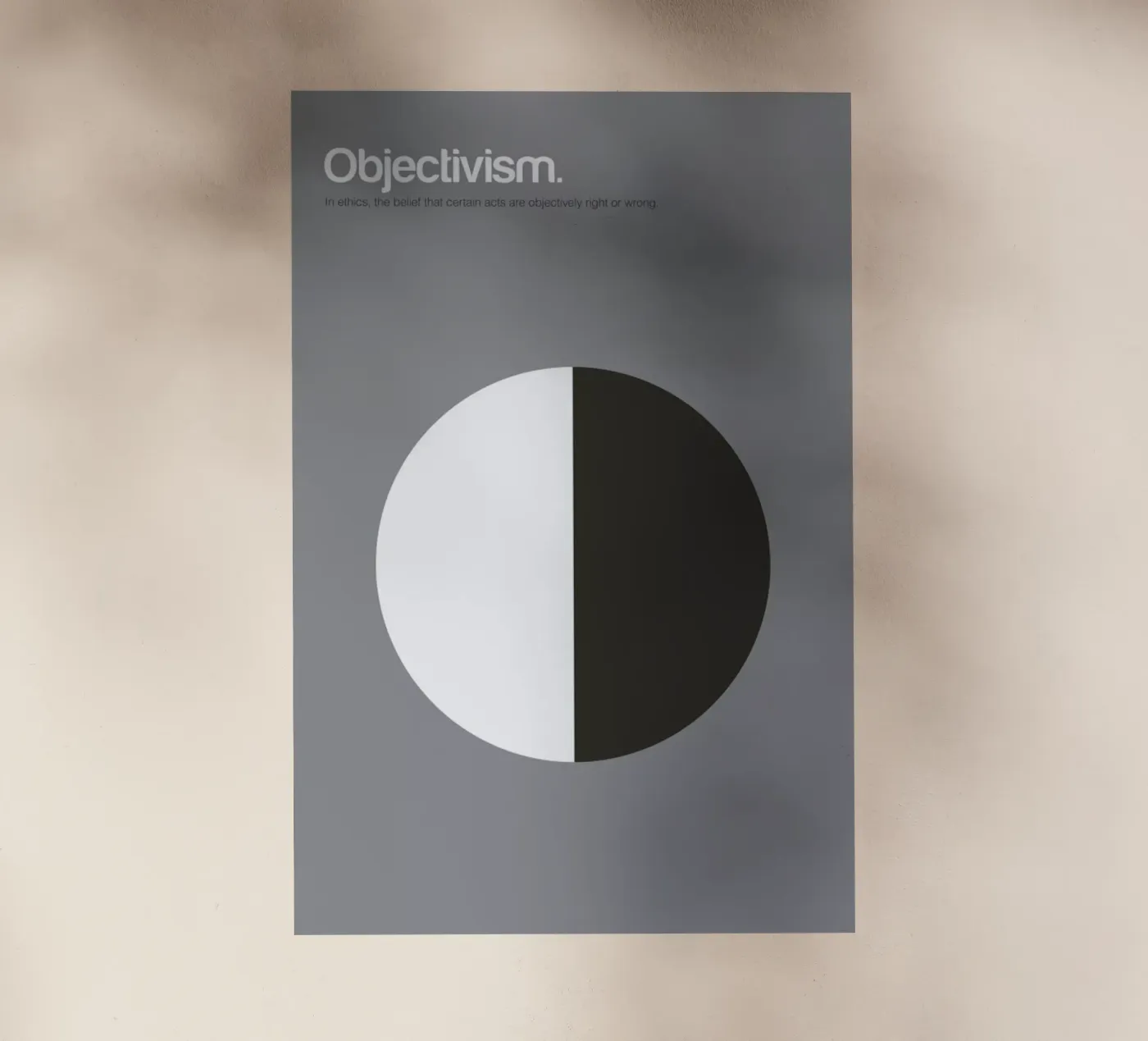 Objectivism backlit folie van Genís Carreras