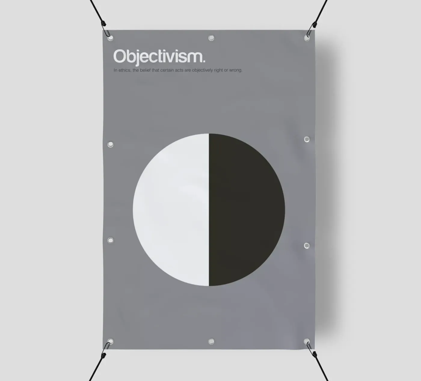 Objectivism telo in pvc da Genís Carreras