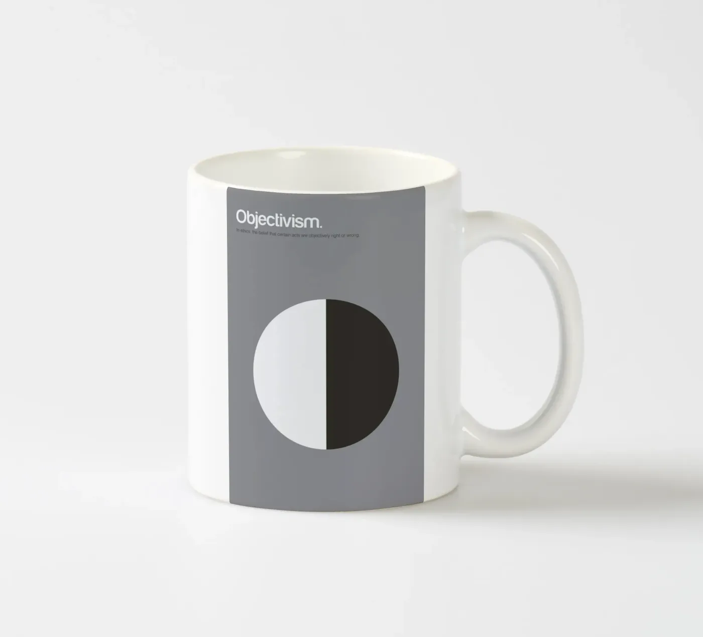 Objectivism ceramic mug by Genís Carreras