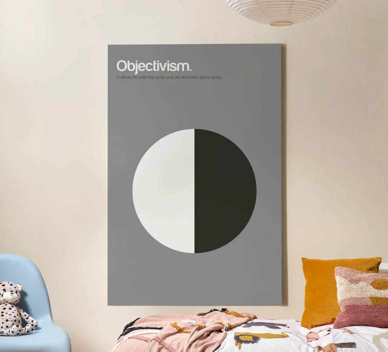 Objectivism tela con Cornice a cassetta da Genís Carreras