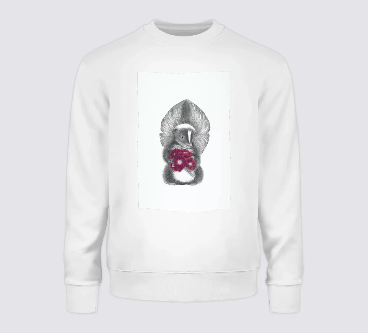 Scruffles Wigglebottom Skunk felpa da Le Canot Rouge