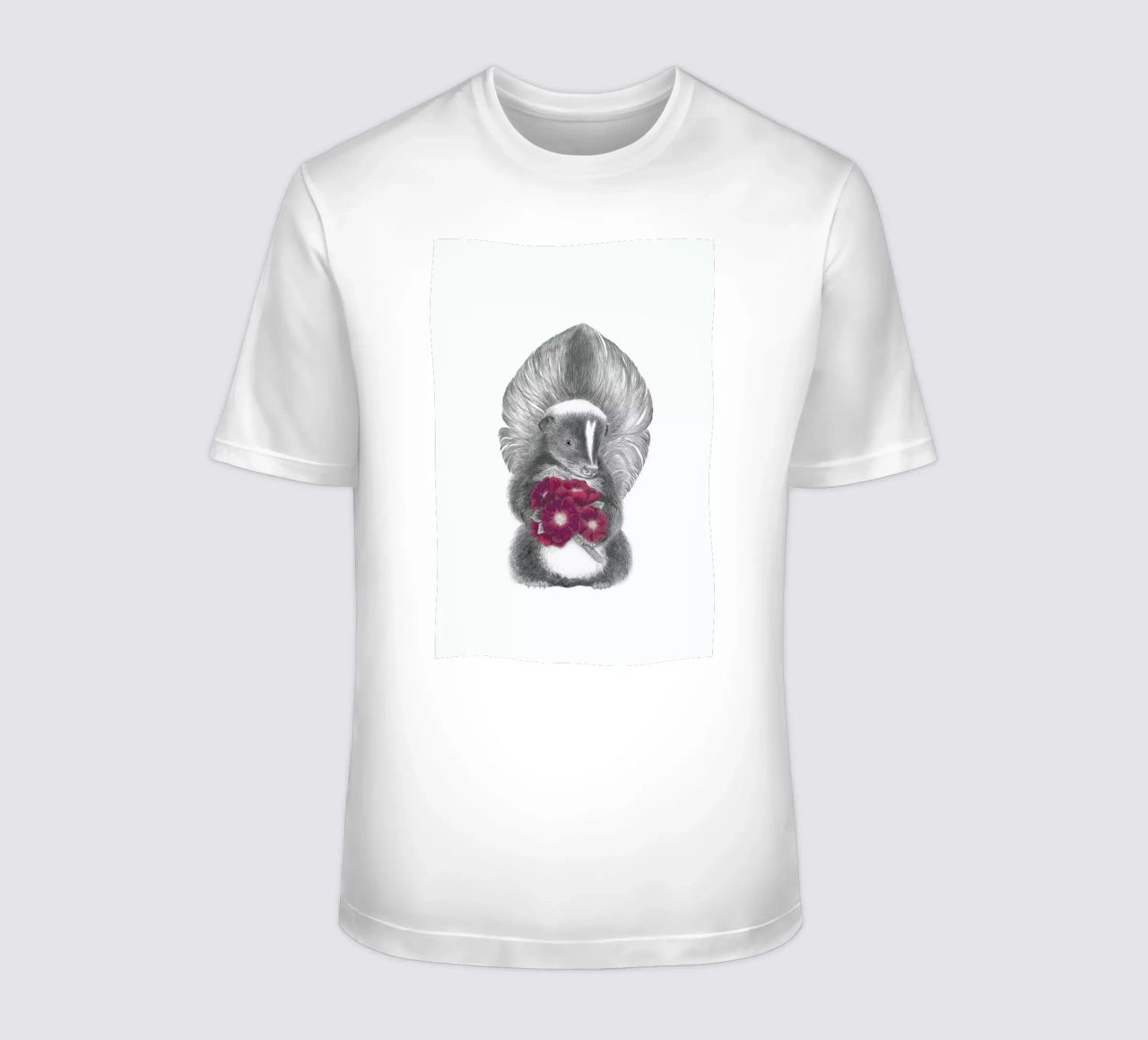 Scruffles Wigglebottom Skunk t-shirt da Le Canot Rouge