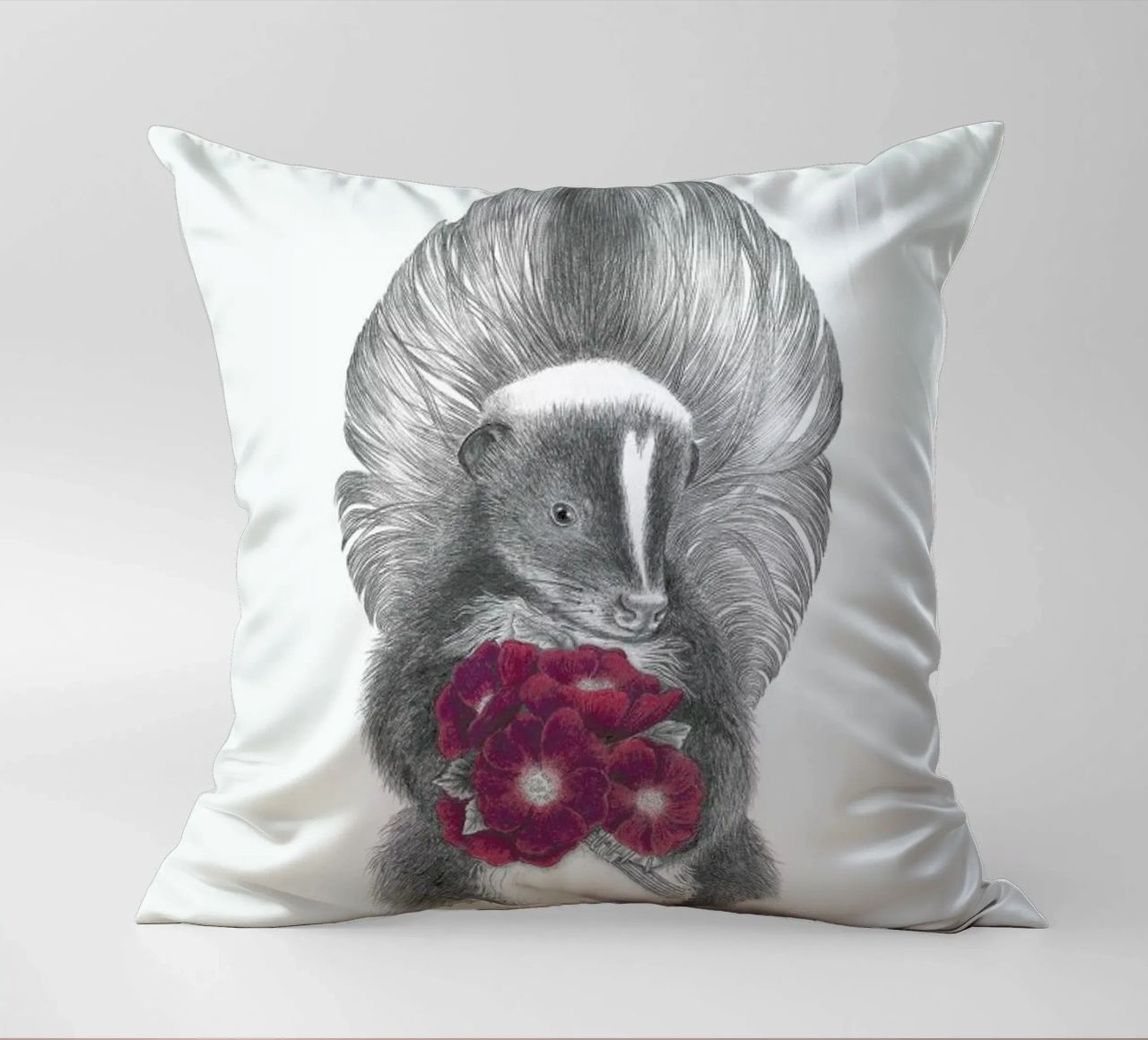 Scruffles Wigglebottom Skunk cuscino da Le Canot Rouge