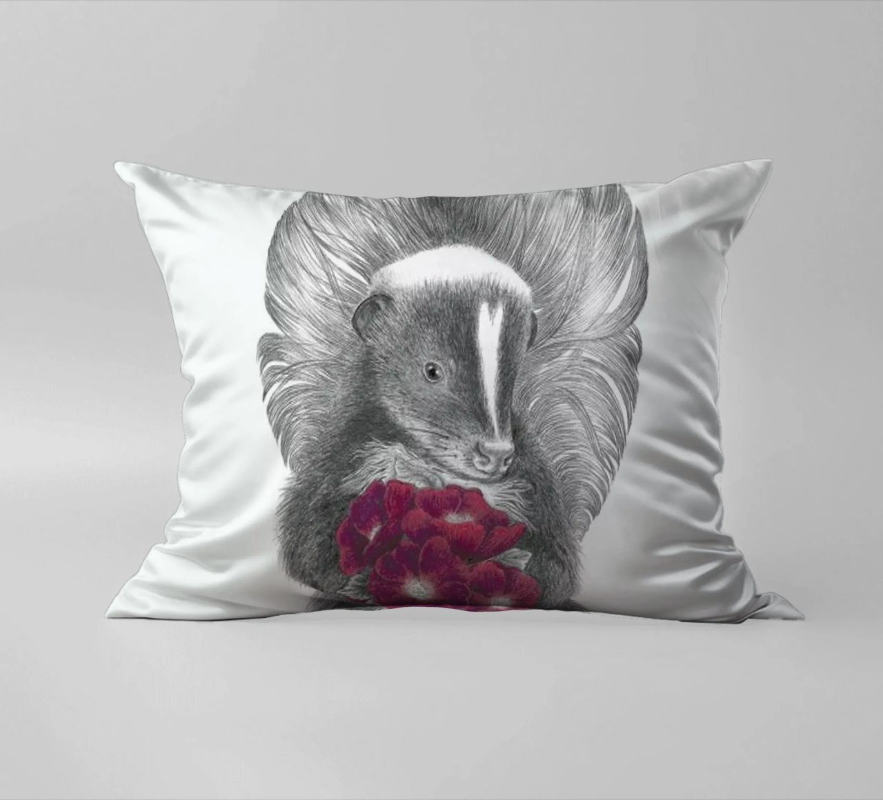 Scruffles Wigglebottom Skunk cuscino da Le Canot Rouge