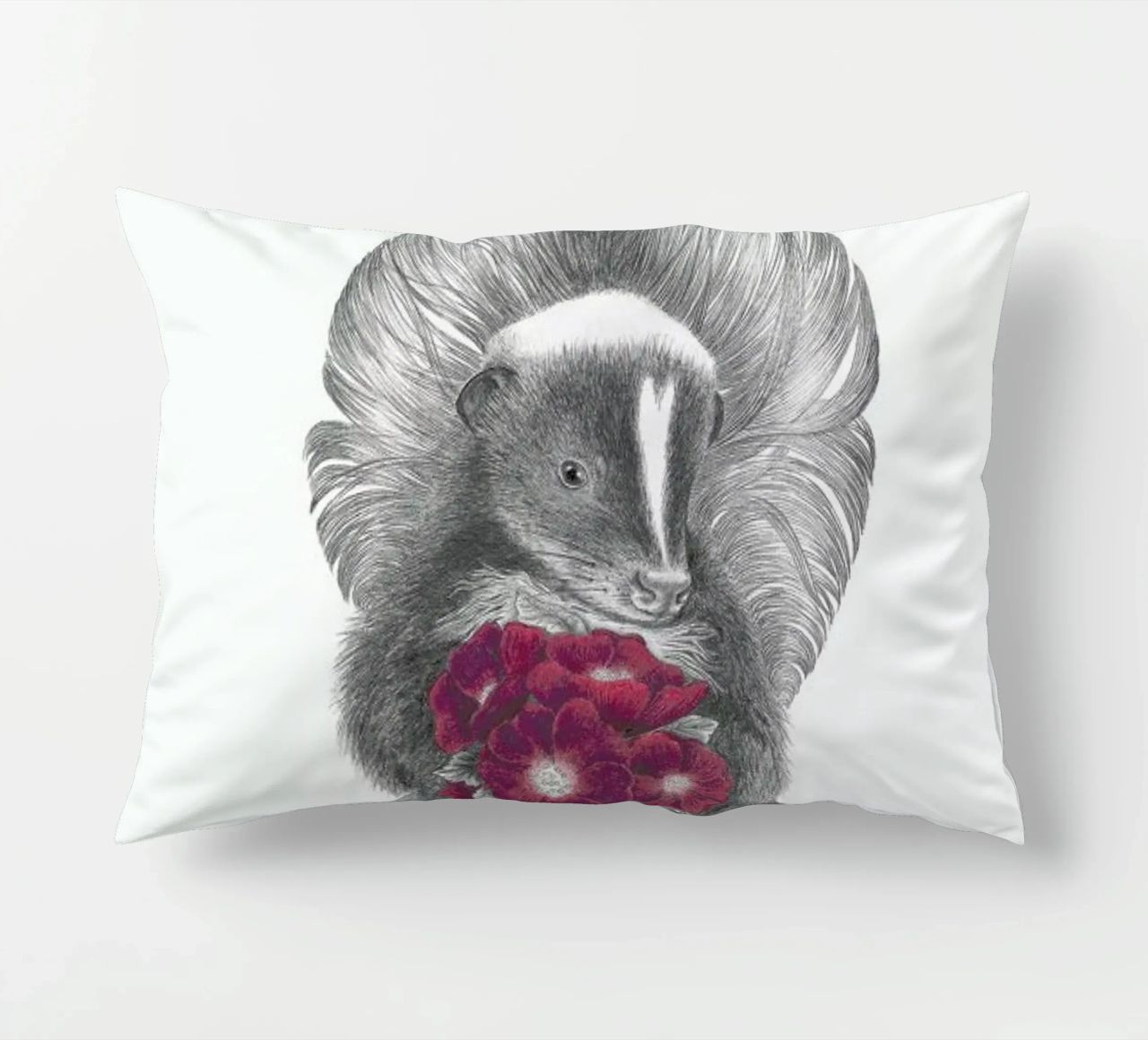 Scruffles Wigglebottom Skunk cuscino da Le Canot Rouge