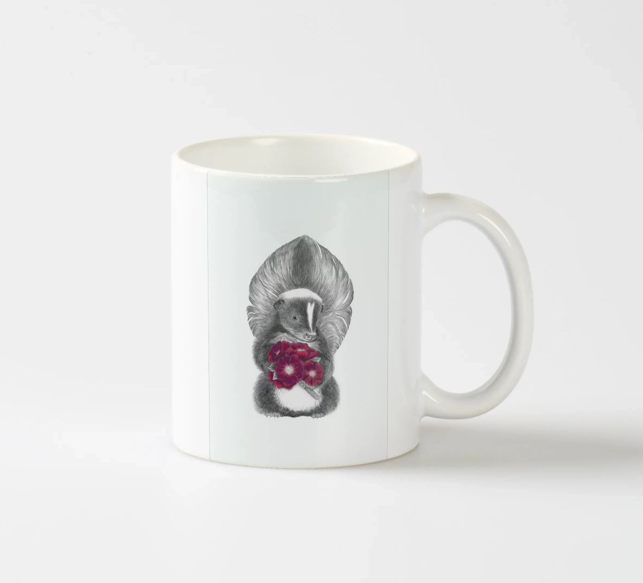 Scruffles Wigglebottom Skunk tazza in ceramica da Le Canot Rouge