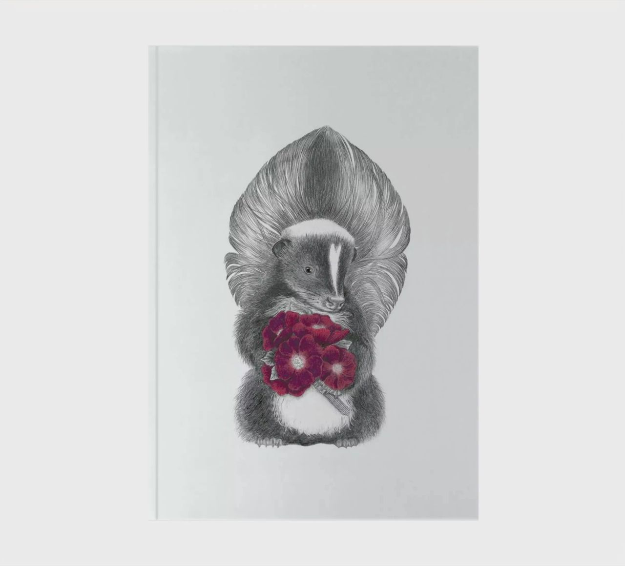 Scruffles Wigglebottom Skunk notebook by Le Canot Rouge