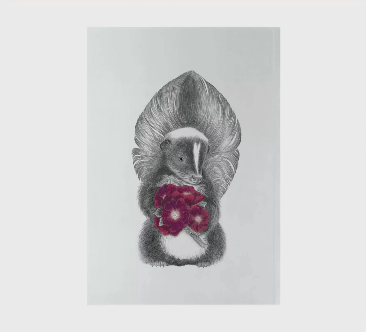 Scruffles Wigglebottom Skunk notebook by Le Canot Rouge