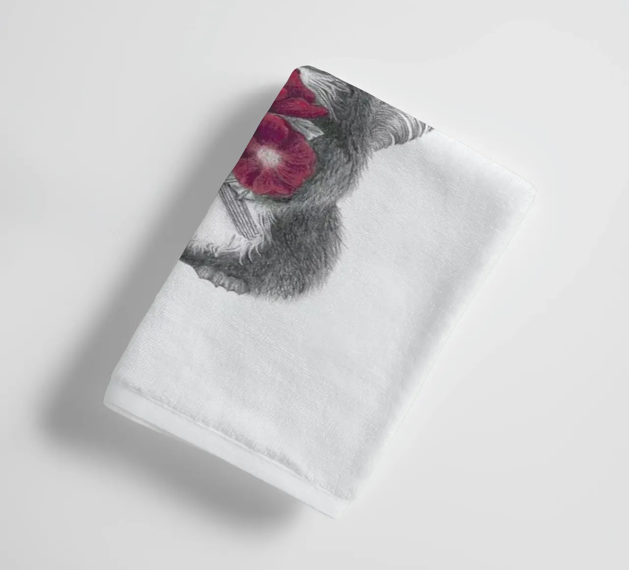 Scruffles Wigglebottom Skunk asciugamano da bagno da Le Canot Rouge