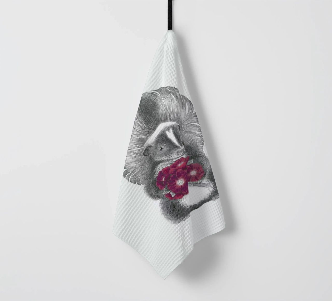 Scruffles Wigglebottom Skunk canovaccio da cucina da Le Canot Rouge