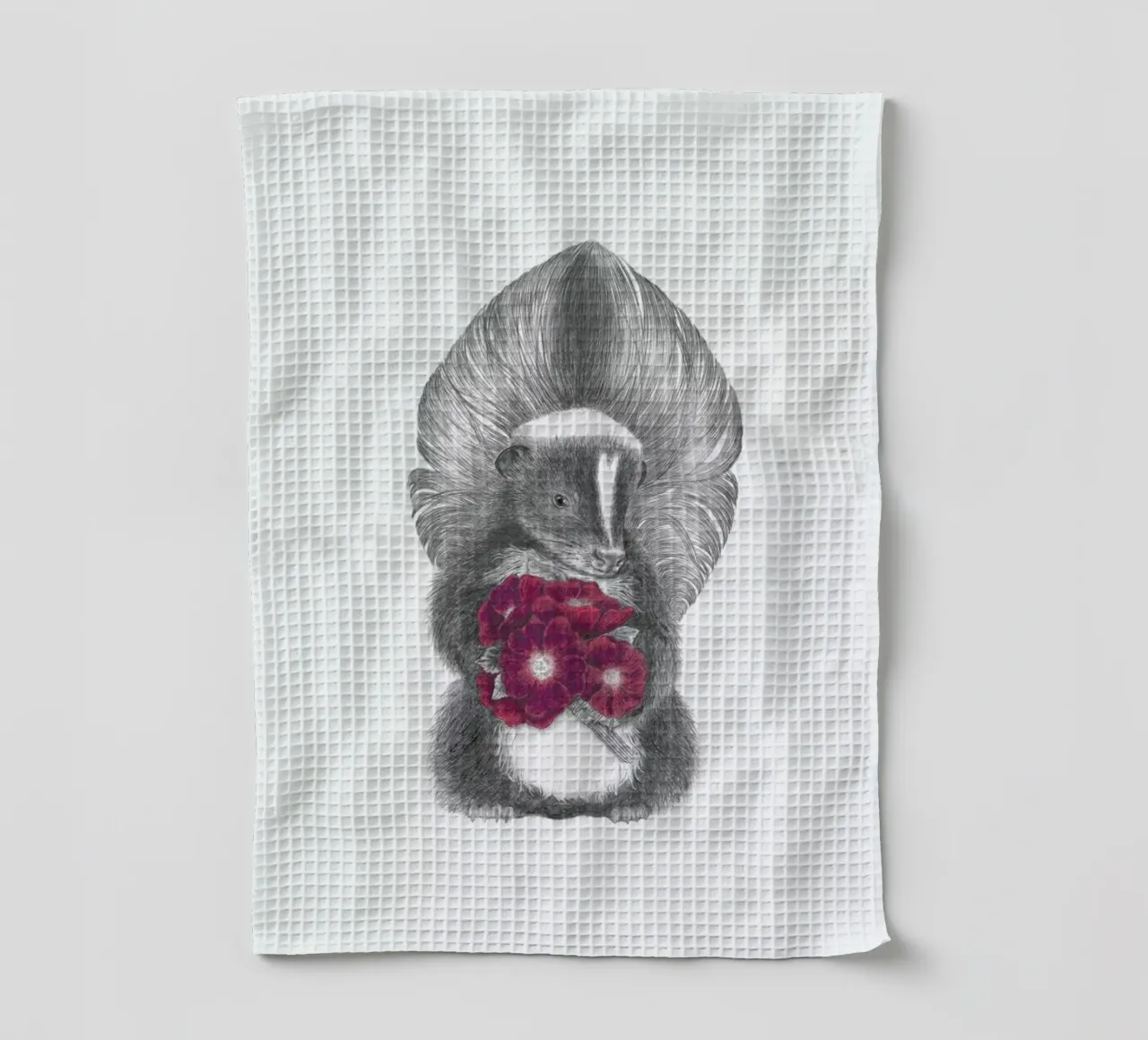 Scruffles Wigglebottom Skunk canovaccio da cucina da Le Canot Rouge