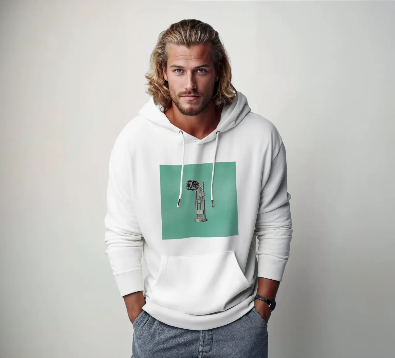 Steampunk Alphabet Number 1 felpa con cappuccio da Birgit Palma