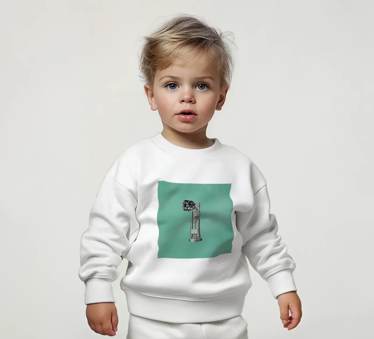 Steampunk Alphabet Number 1 Baby Sweatshirt von Birgit Palma