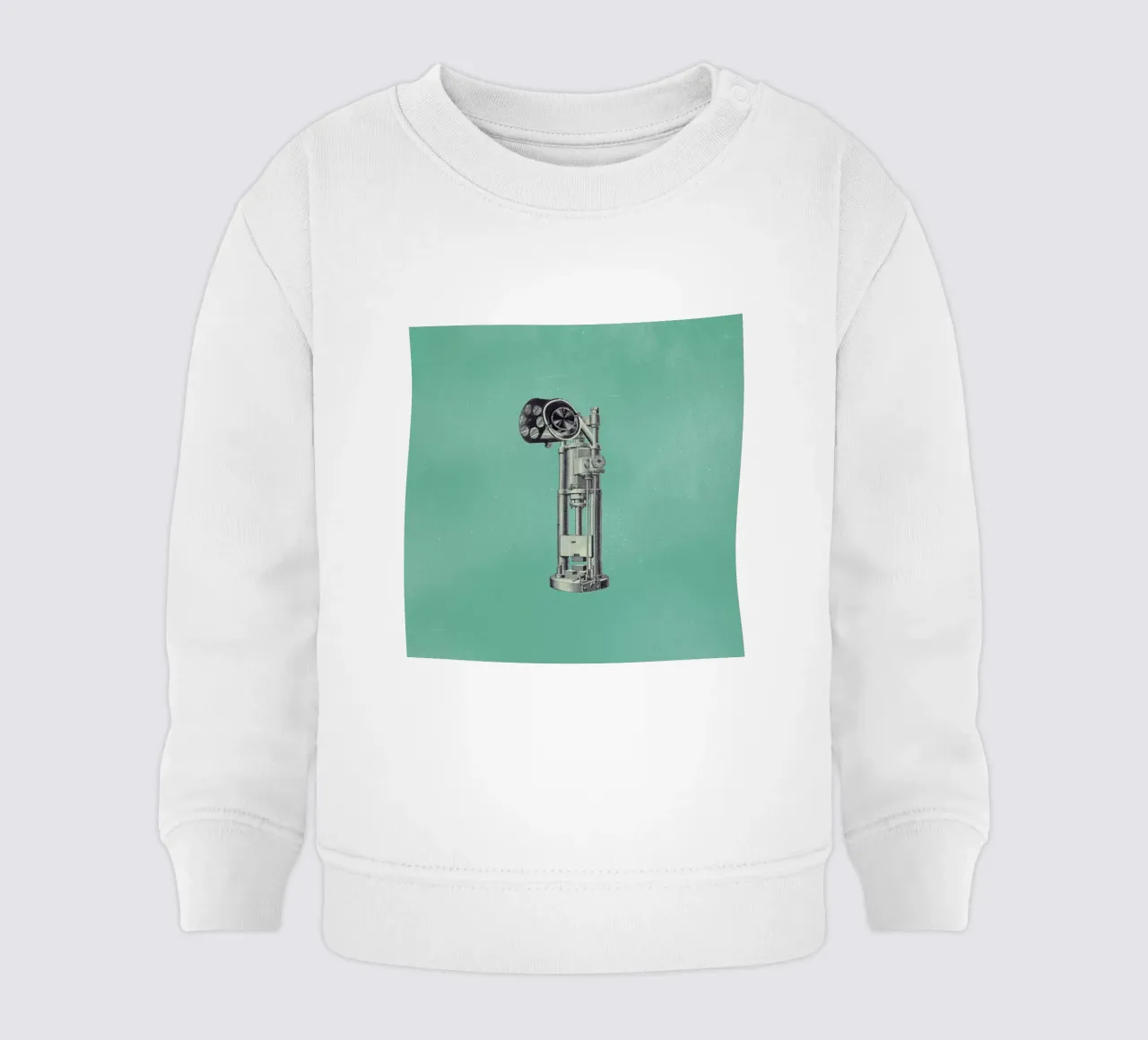 Steampunk Alphabet Number 1 felpa neonato da Birgit Palma