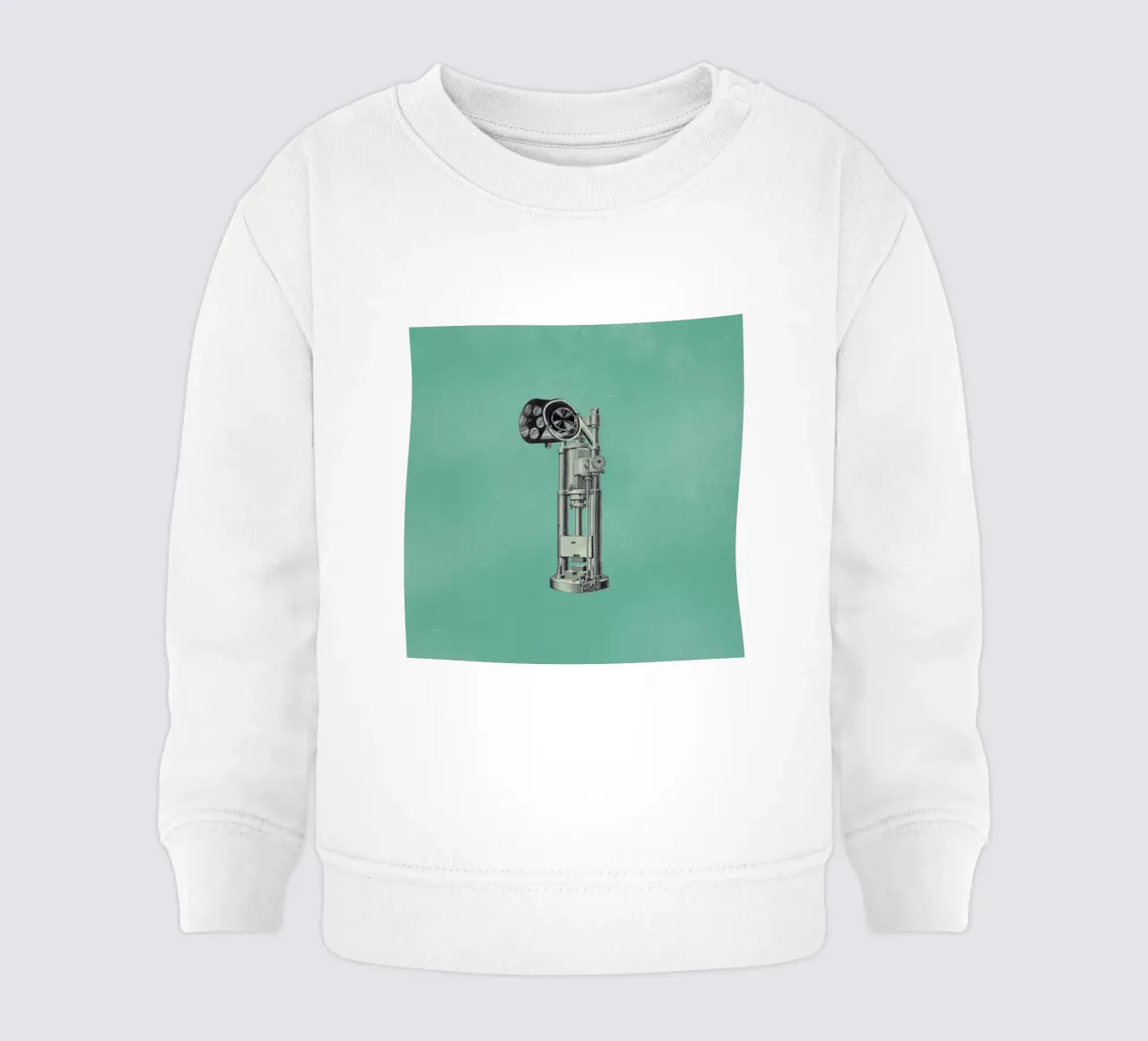 Steampunk Alphabet Number 1 Baby Sweatshirt von Birgit Palma