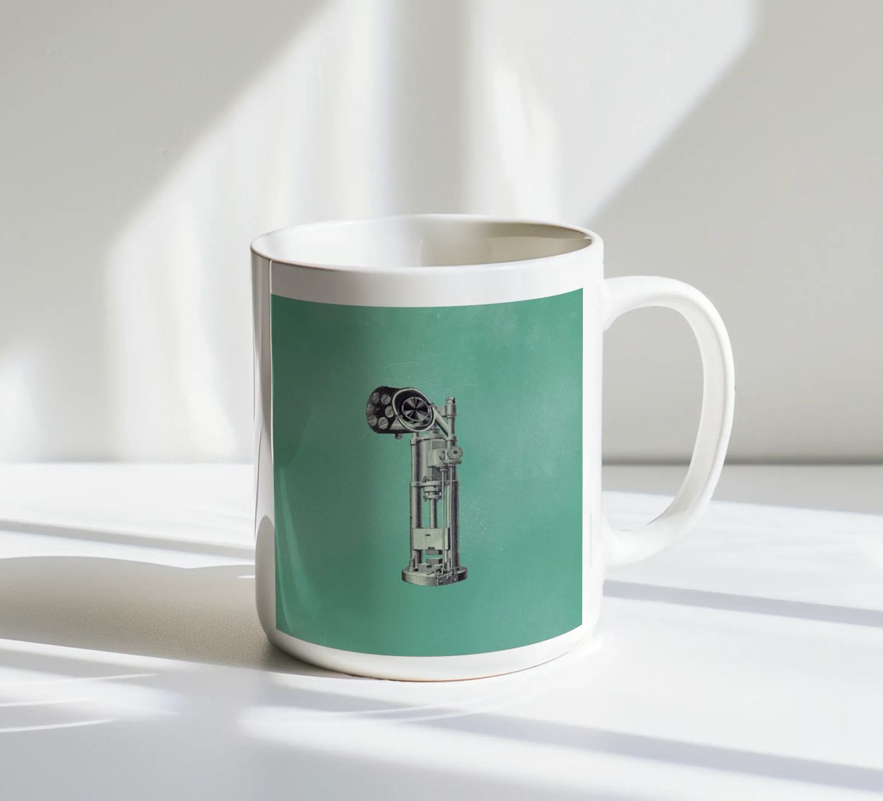 Steampunk Alphabet Number 1 tazza in ceramica da Birgit Palma