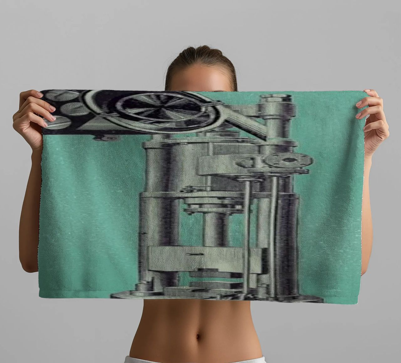 Steampunk Alphabet Number 1 asciugamano da bagno da Birgit Palma