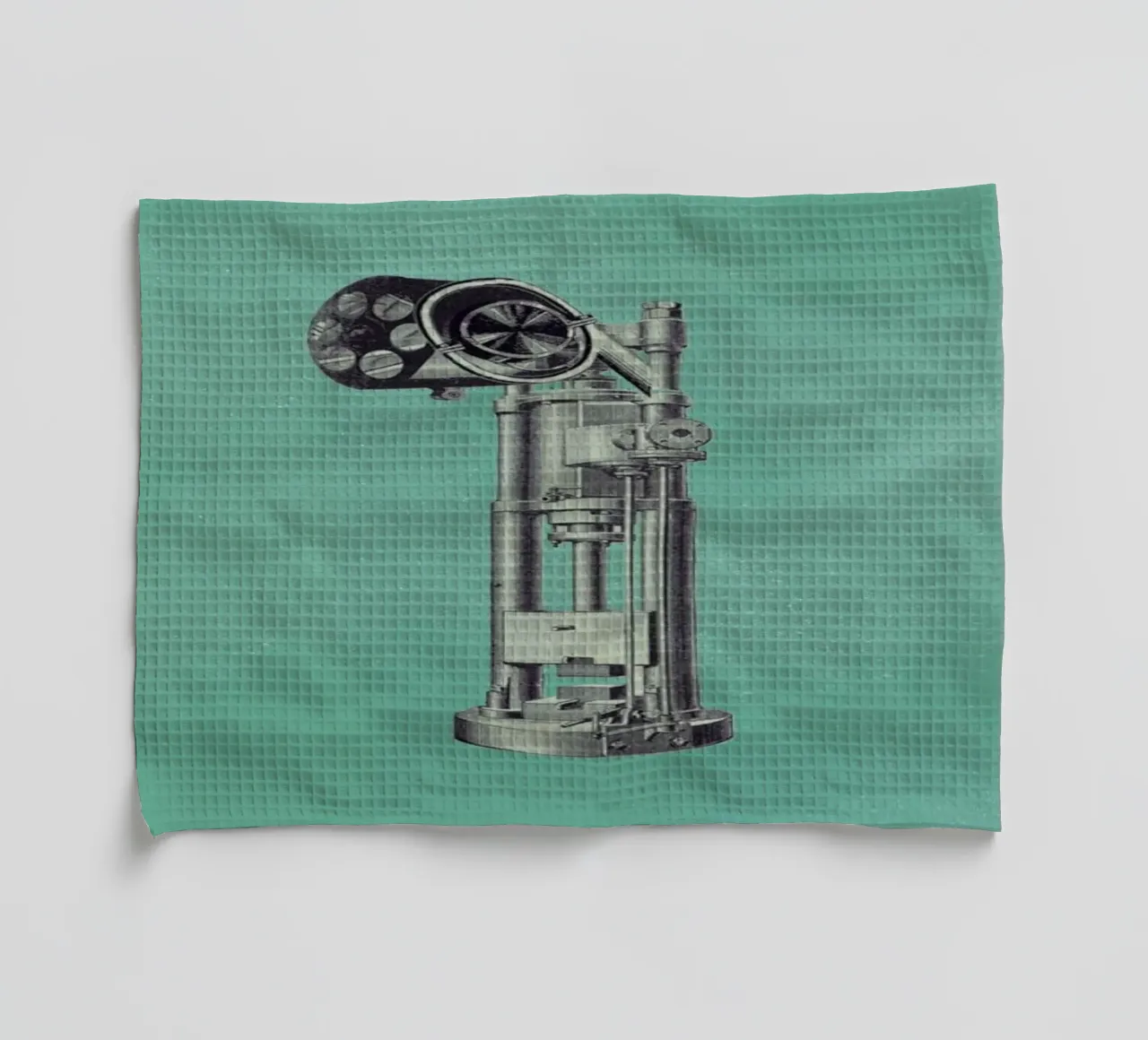 Steampunk Alphabet Number 1 canovaccio da cucina da Birgit Palma