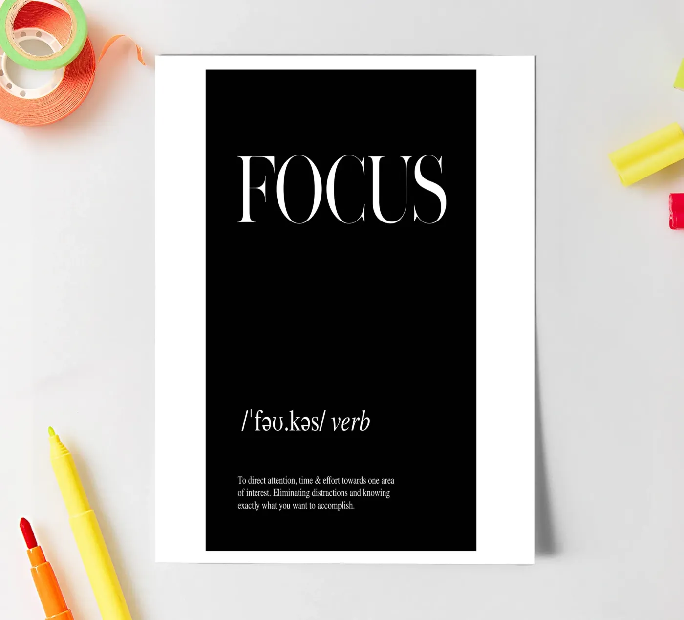 Focus sticker sheet by John Sander