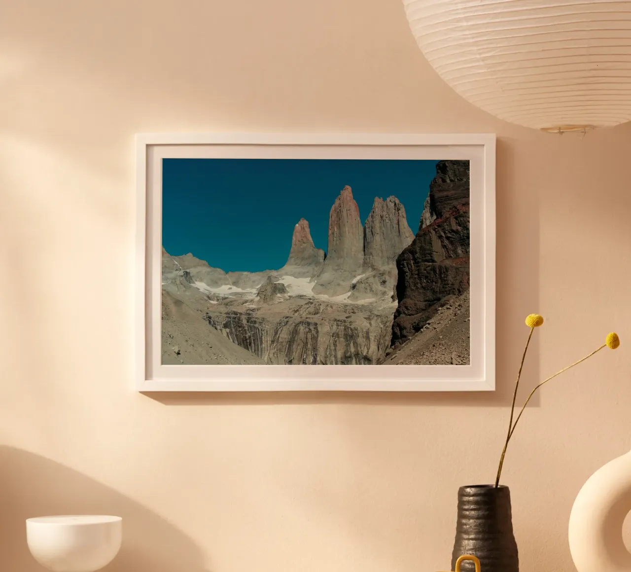 las torres türme in patagonien Poster von travelloop