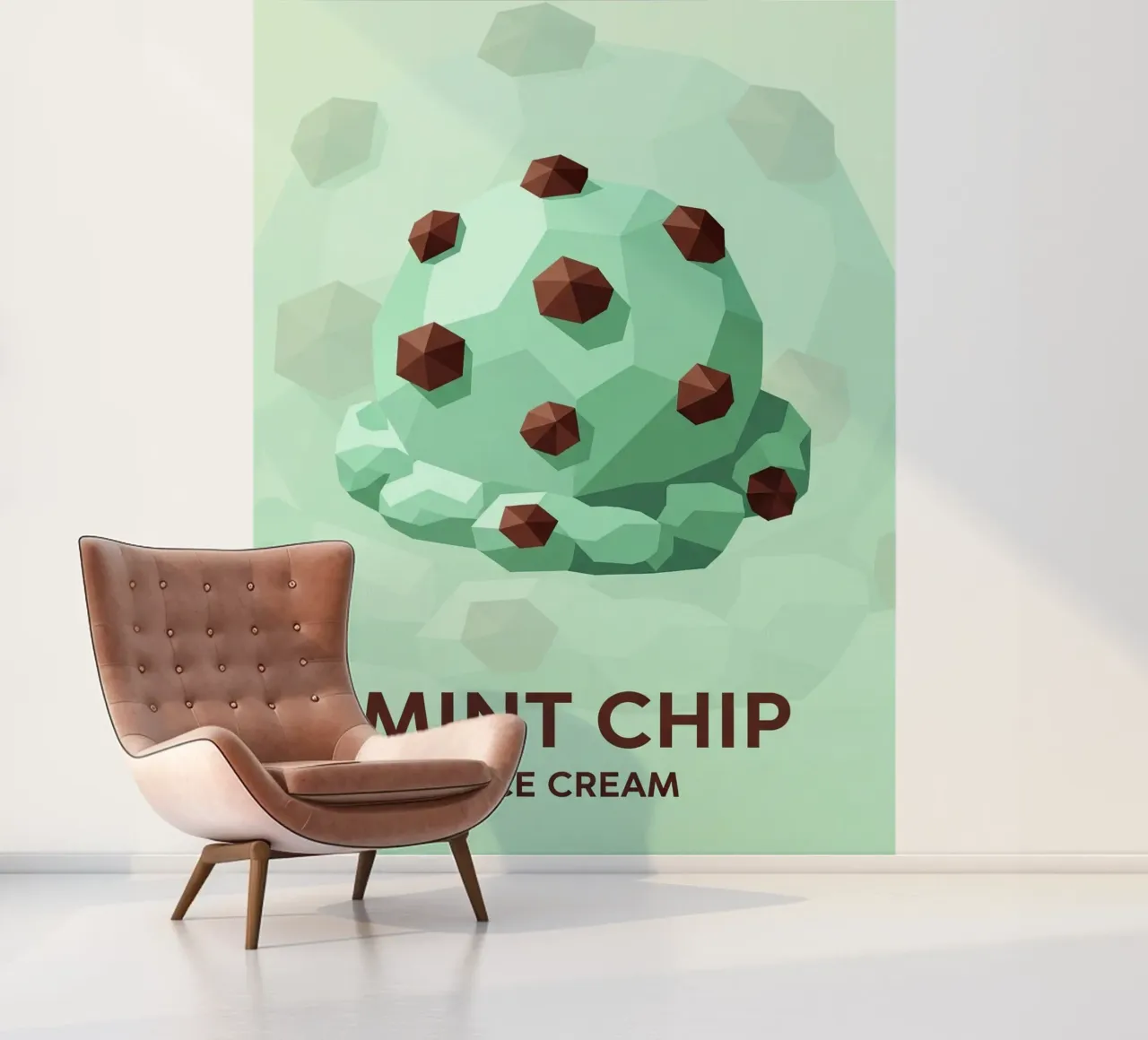 Muntchocoladechip fotobehang van FlatPrint Studio