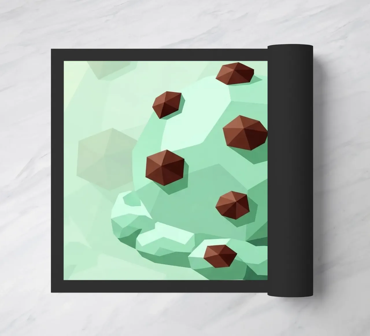 Mint Chocolate Chip deurmat van FlatPrint Studio