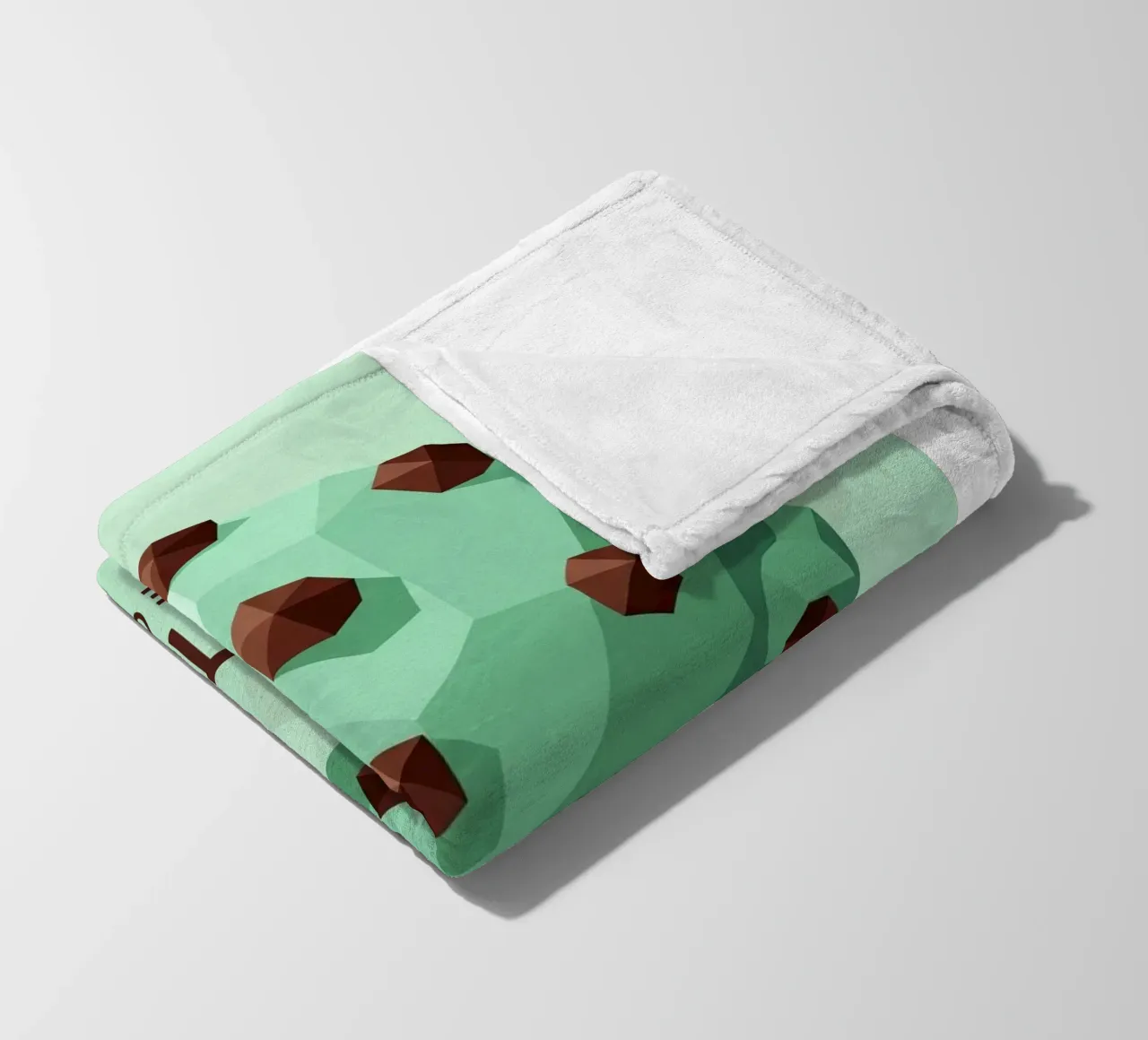 Muntchocoladechip fleecedeken van FlatPrint Studio