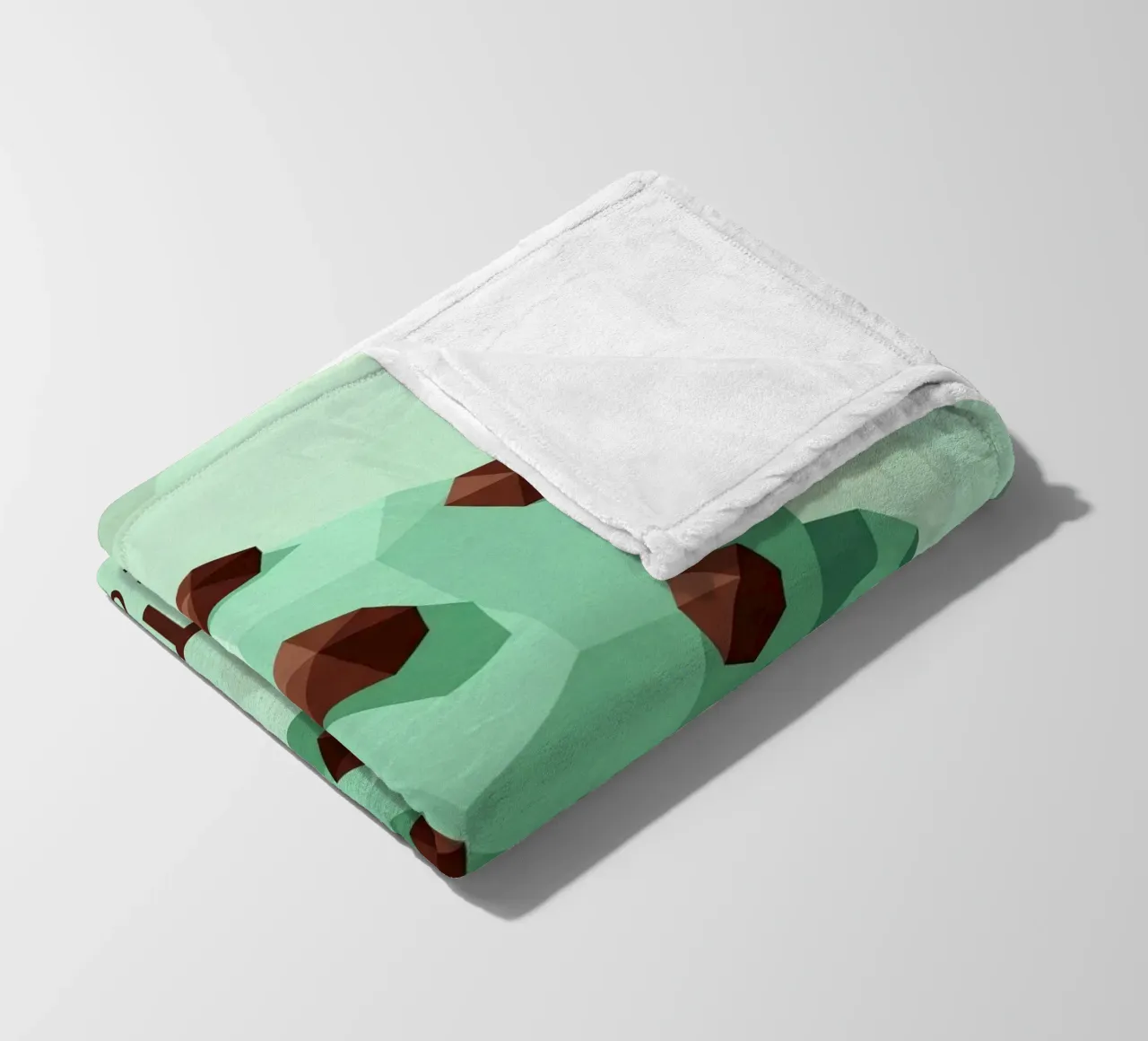 Muntchocoladechip fleecedeken van FlatPrint Studio