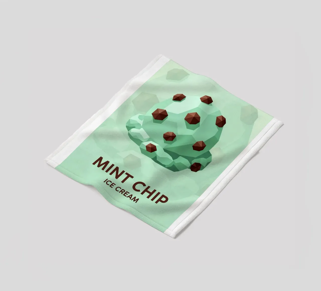 Muntchocoladechip fleecedeken van FlatPrint Studio