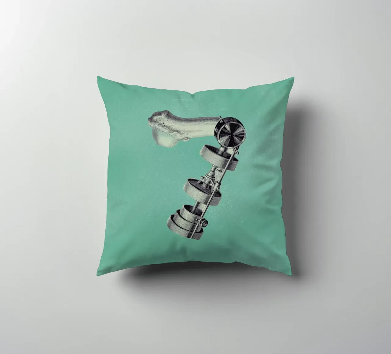 Steampunk Alphabet Number 7 cuscino da Birgit Palma